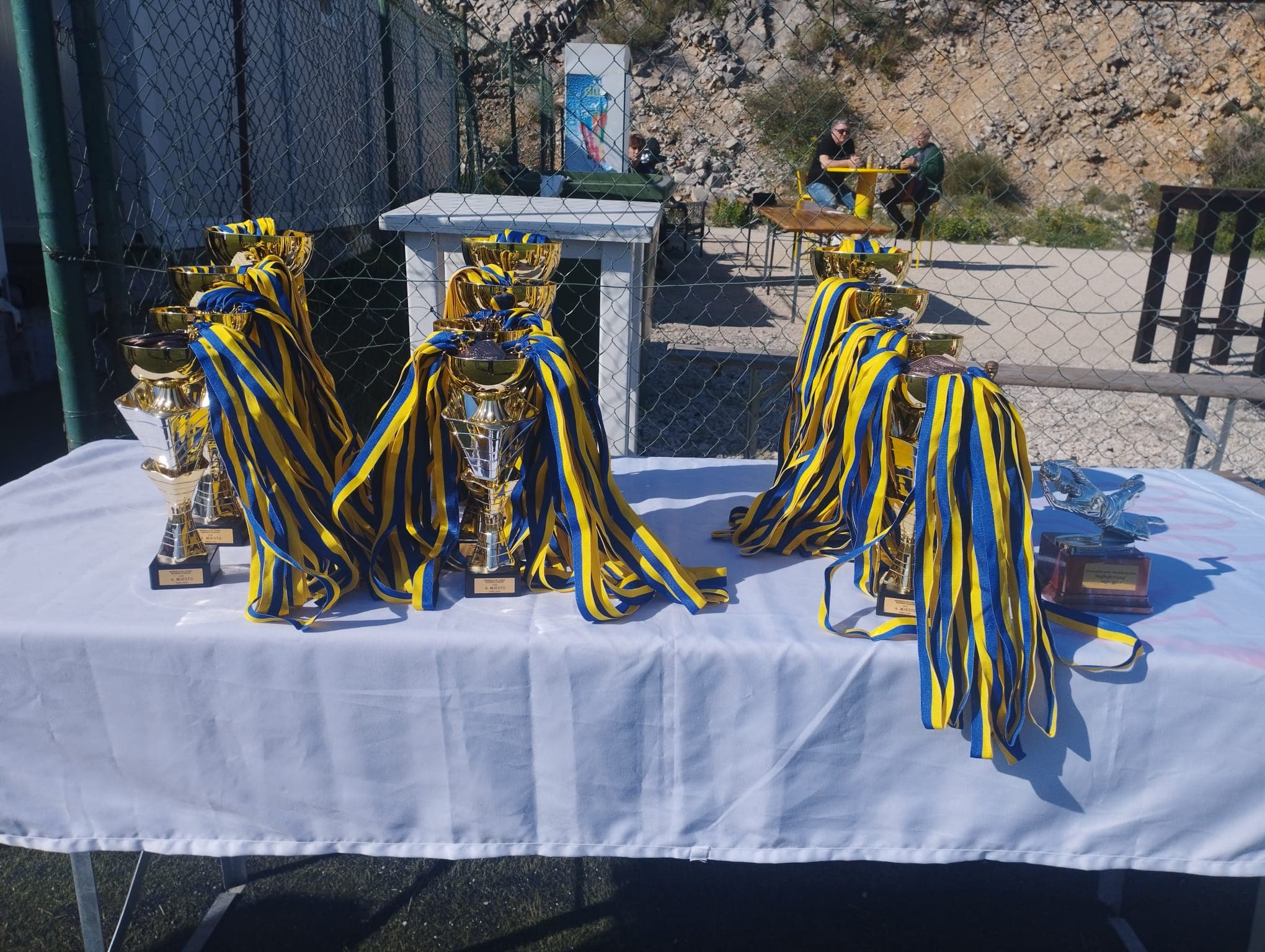Kup grada Skradina — trofeji i medalje prije dodjele nagrada